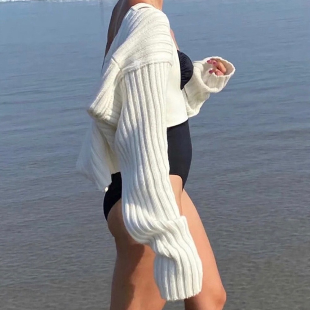 Gray 100%cotton knitted long sleeves casual sha… - Picture 6 of 17